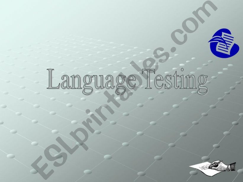 language testing powerpoint