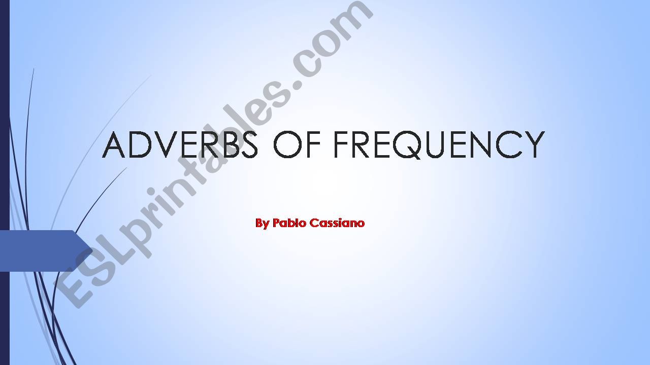 adverbs of frequency powerpoint