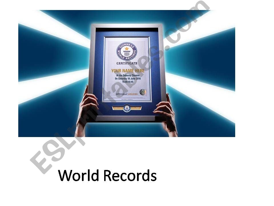 World Records powerpoint