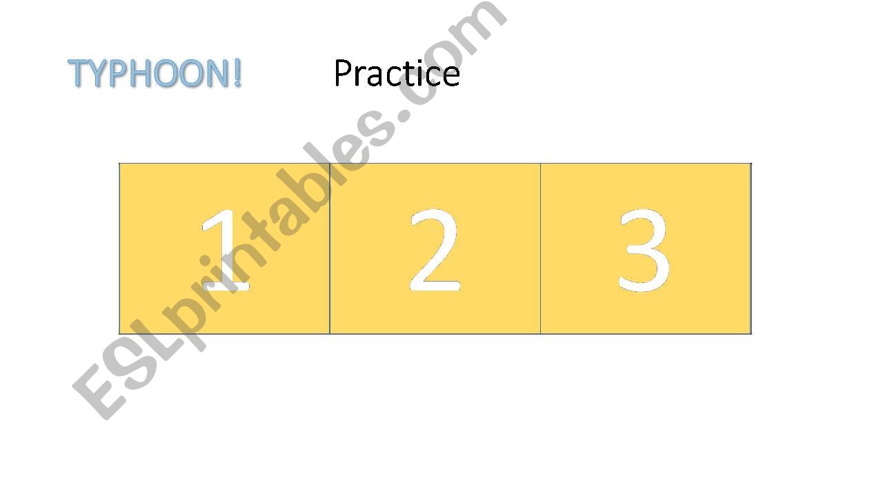 Typhoon game (blank/general) powerpoint