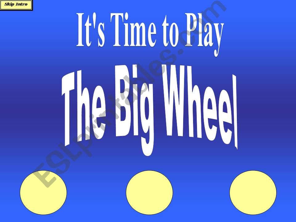 Vocabulary about Space (Wheel decide game)