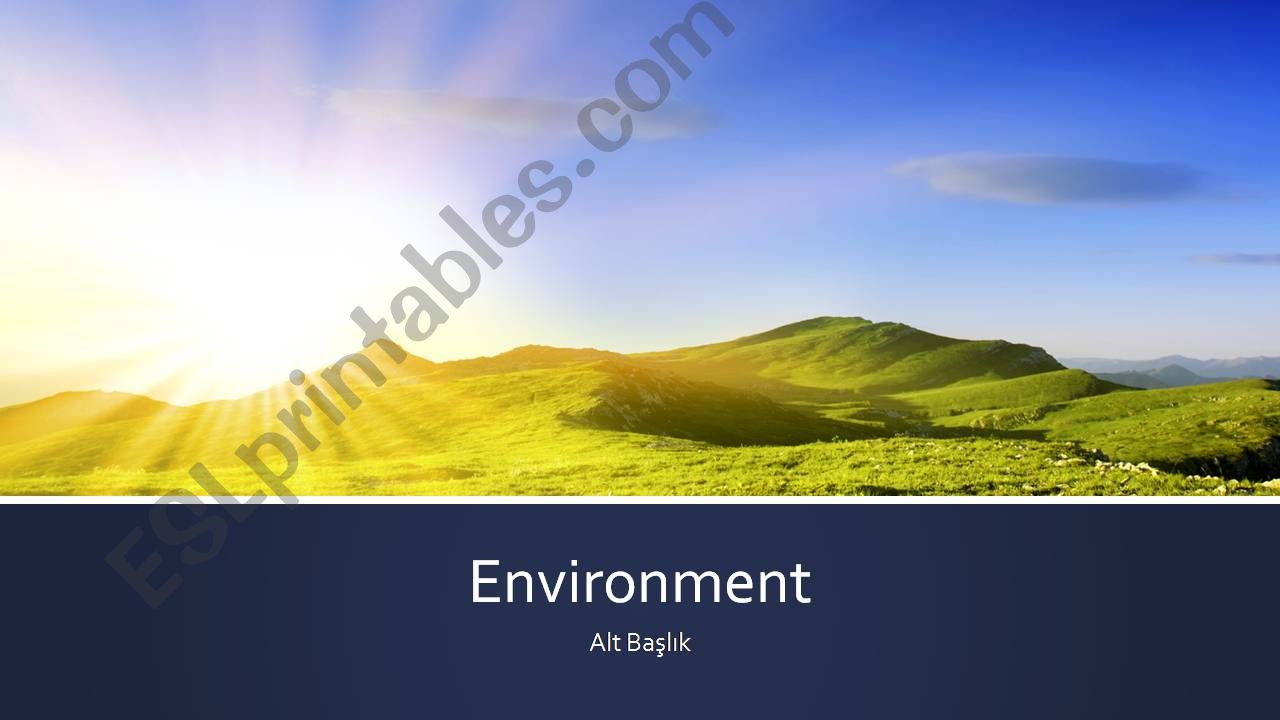 Environment powerpoint