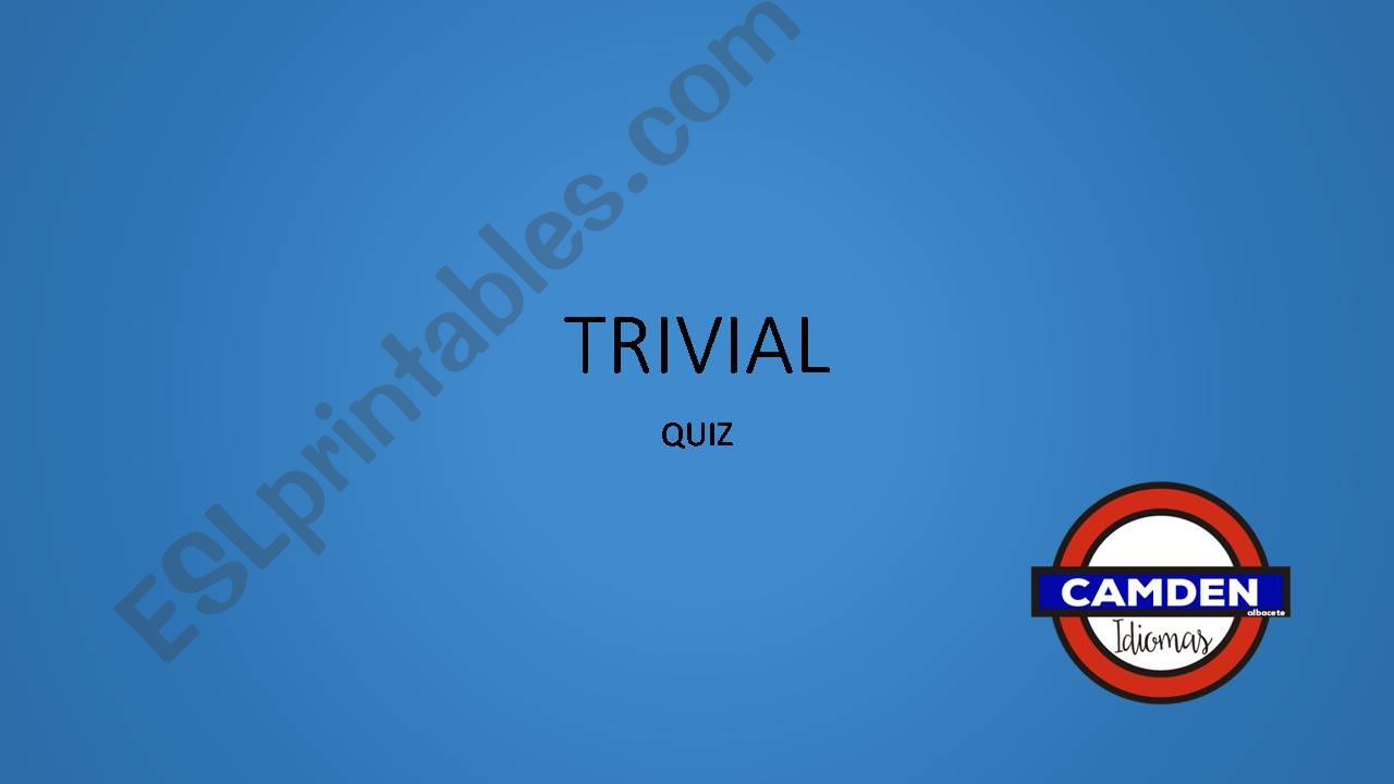 TRIVIAL QUIZ powerpoint