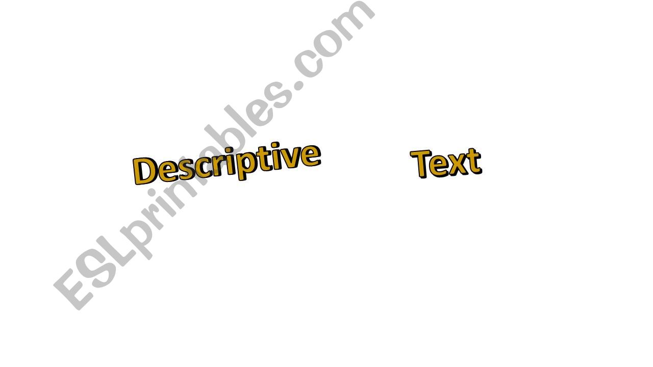 Descriptive Text powerpoint