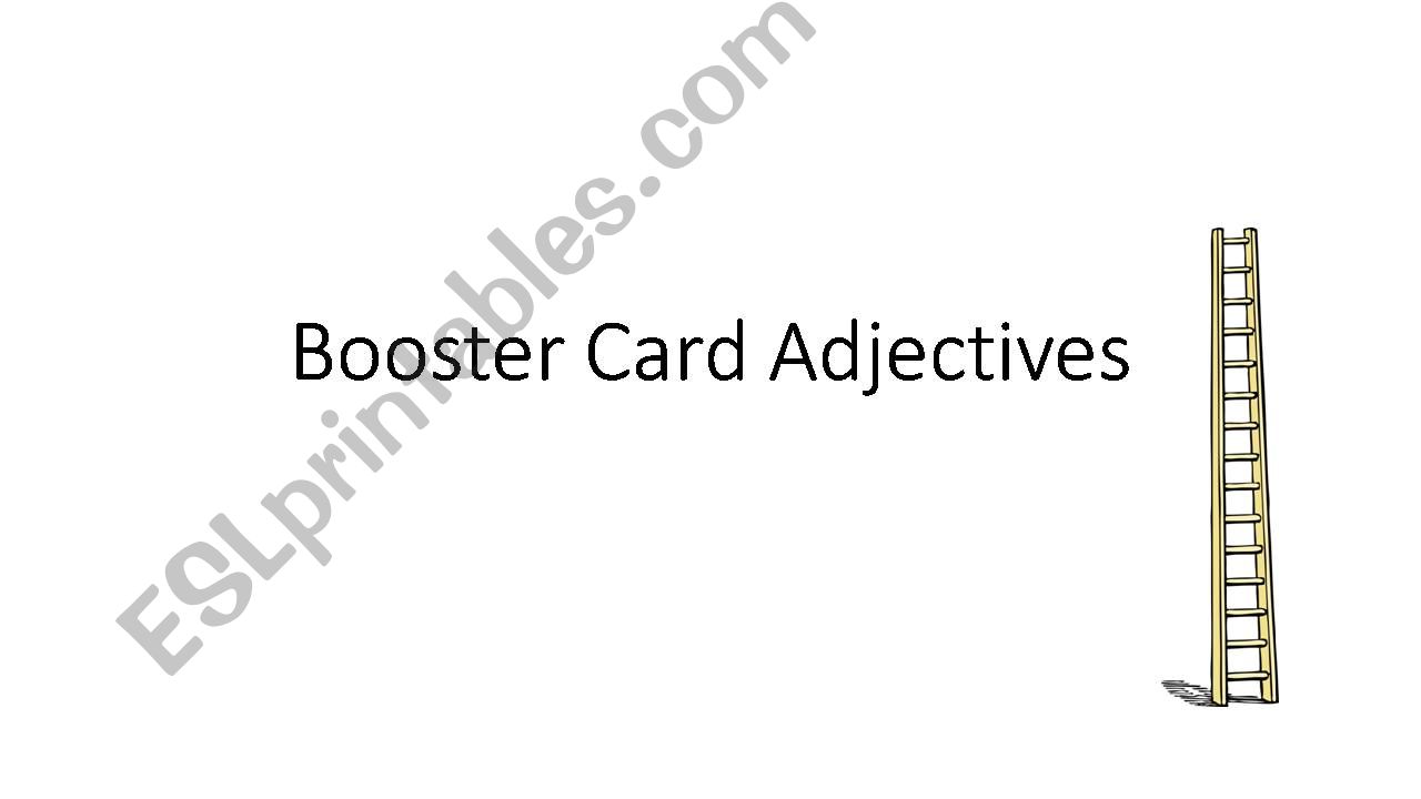 A few basic Adjectives powerpoint