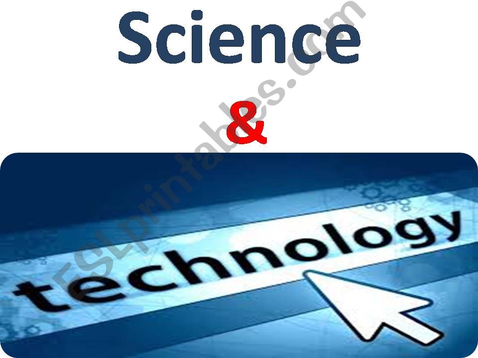 science and technology vocabulary items