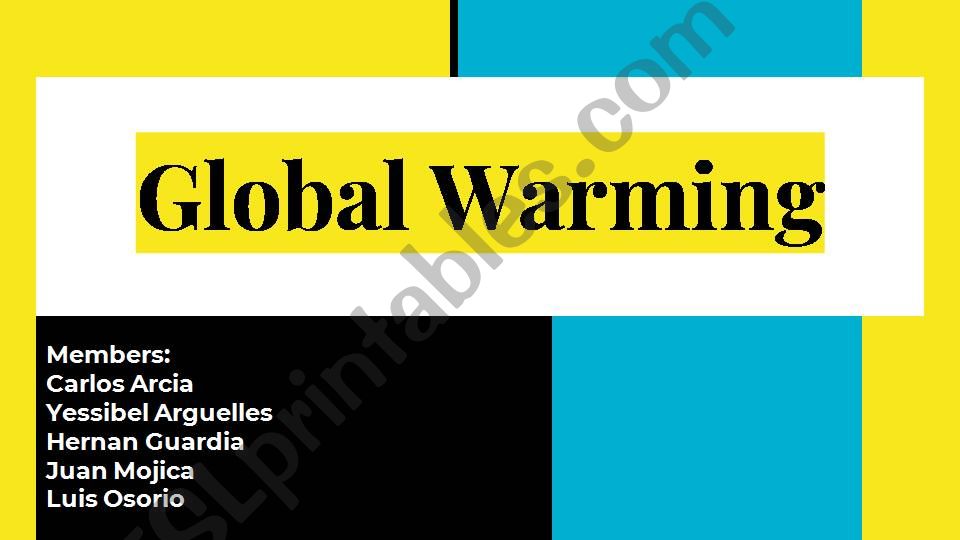 Global Warming powerpoint