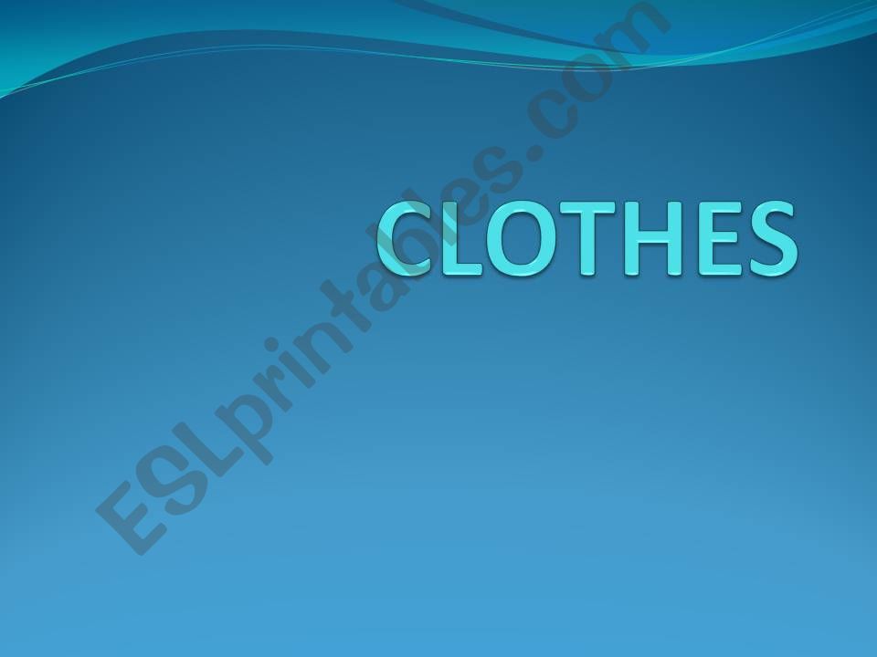 clothing powerpoint