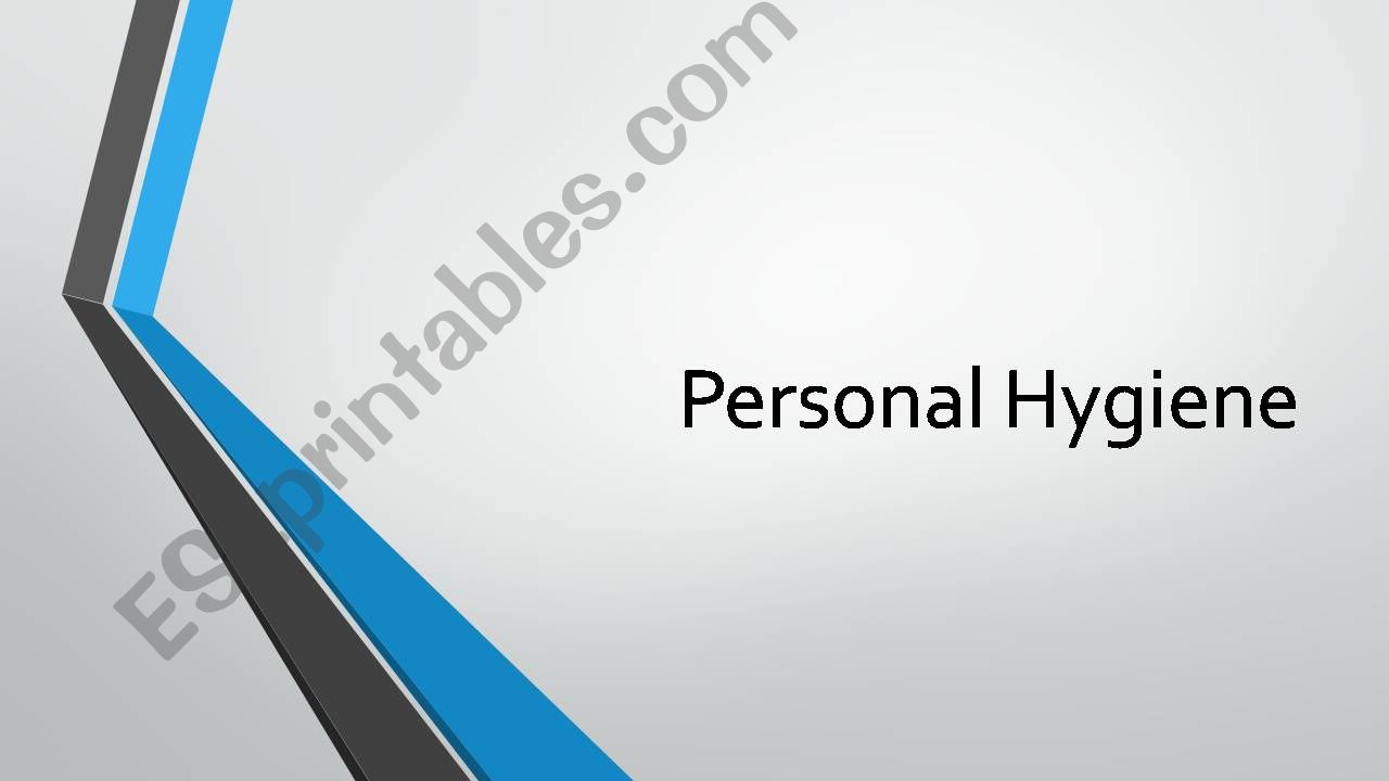 Personal Hygiene powerpoint