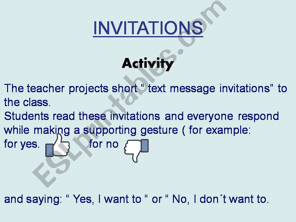Making Invitations powerpoint