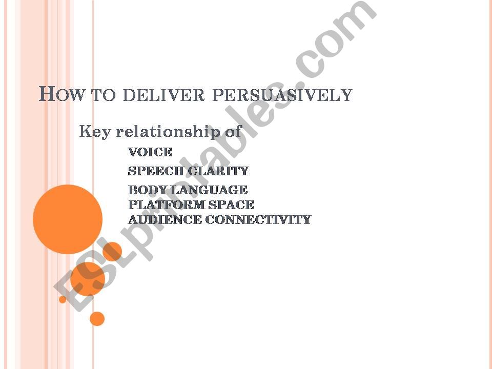 How to deliver persuasively powerpoint