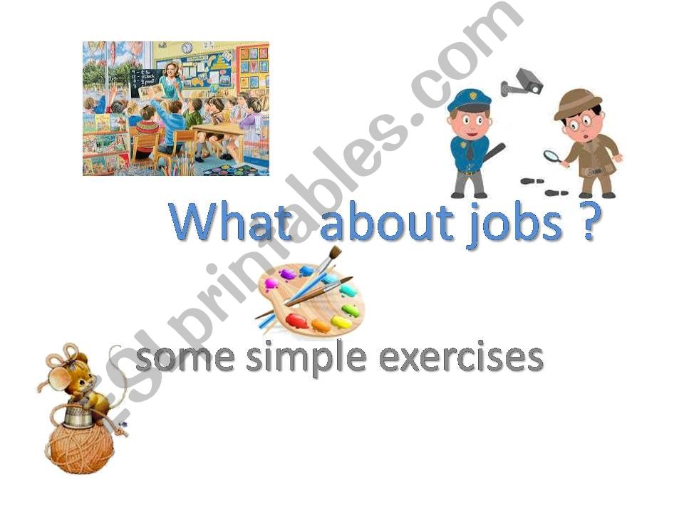 Jobs - some simple exercises. powerpoint