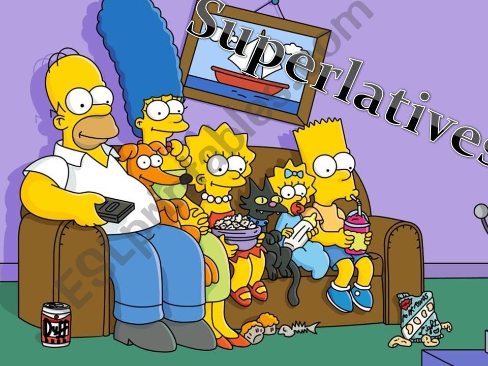 Superlatives - The Simpsons powerpoint