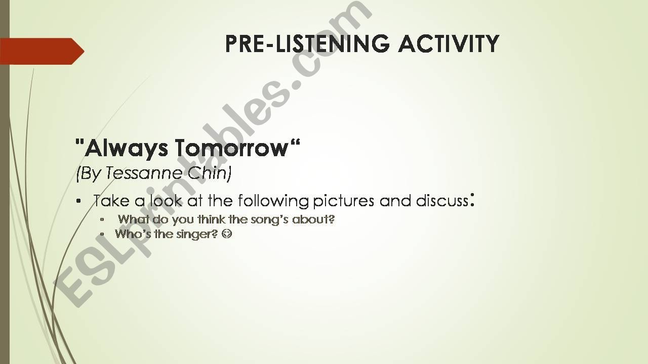 Theres Always Tomorrow powerpoint