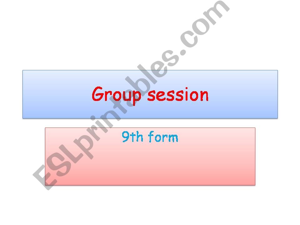 group session powerpoint