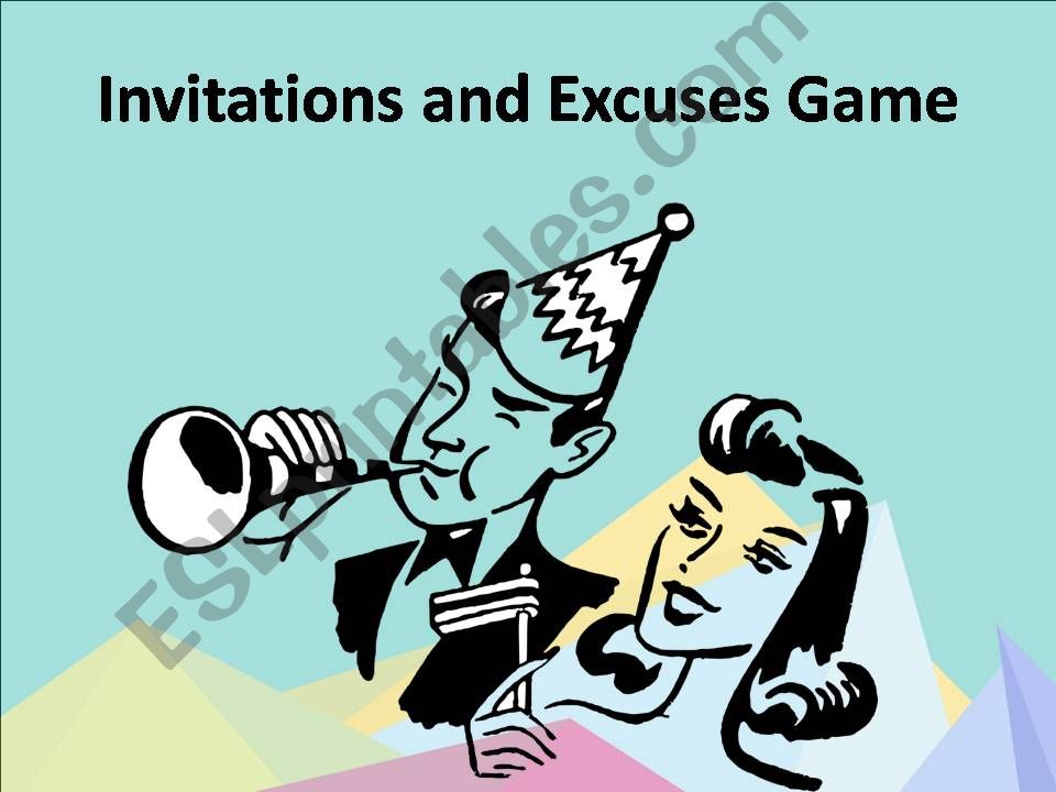 Invitation/Excuses Game - Fully Editable