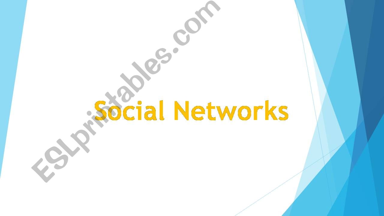 Social networks powerpoint
