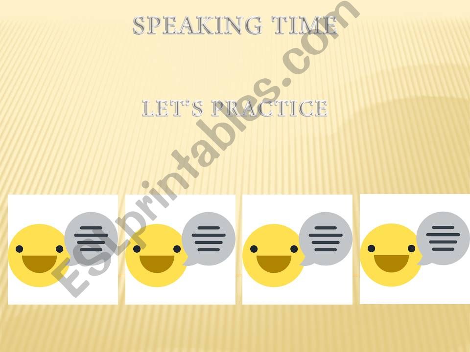 TO BE- Speaking activity powerpoint
