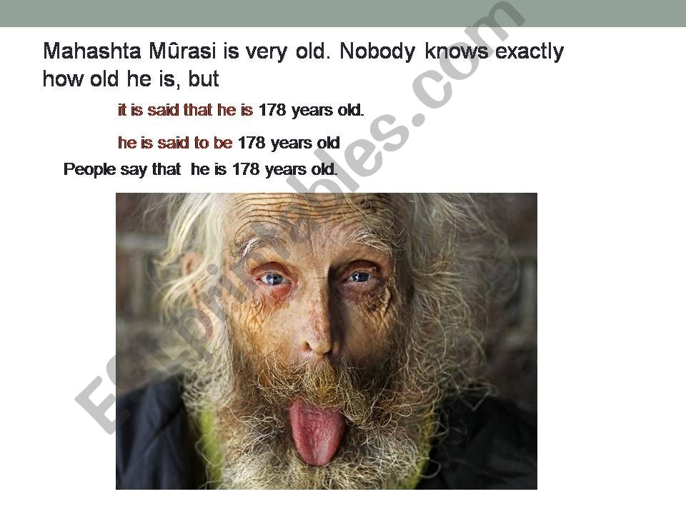 Is said to be / is said to have been