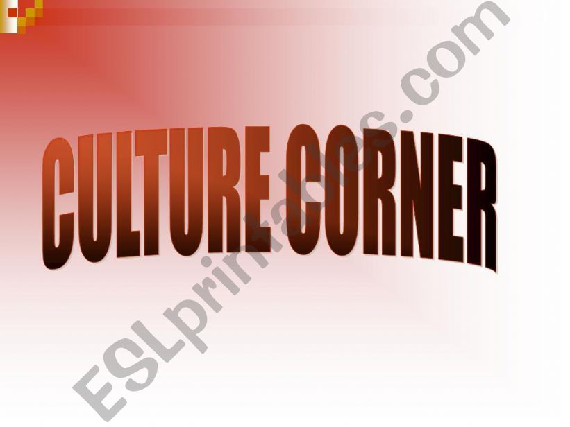 Culture Corner: Egypt powerpoint