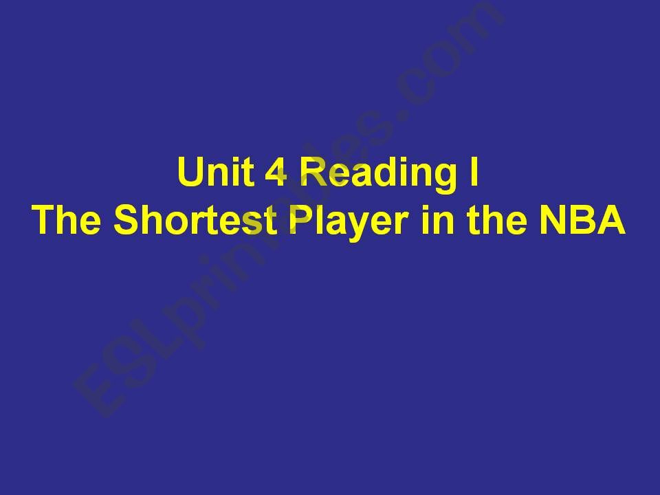 The Shortest Player in the NBA