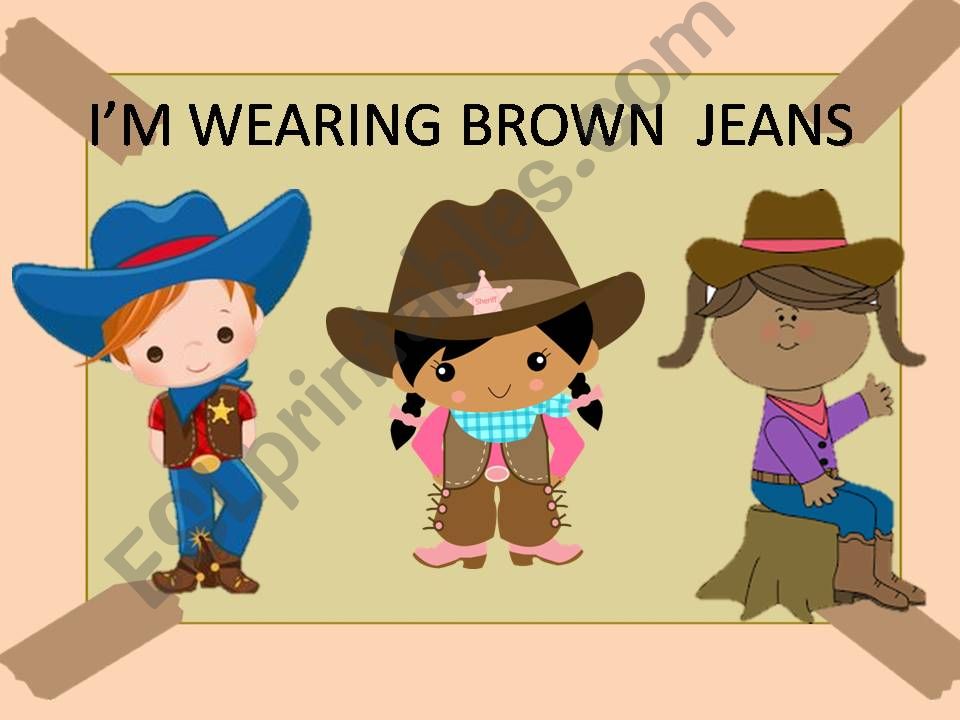 Cowboy clothes powerpoint