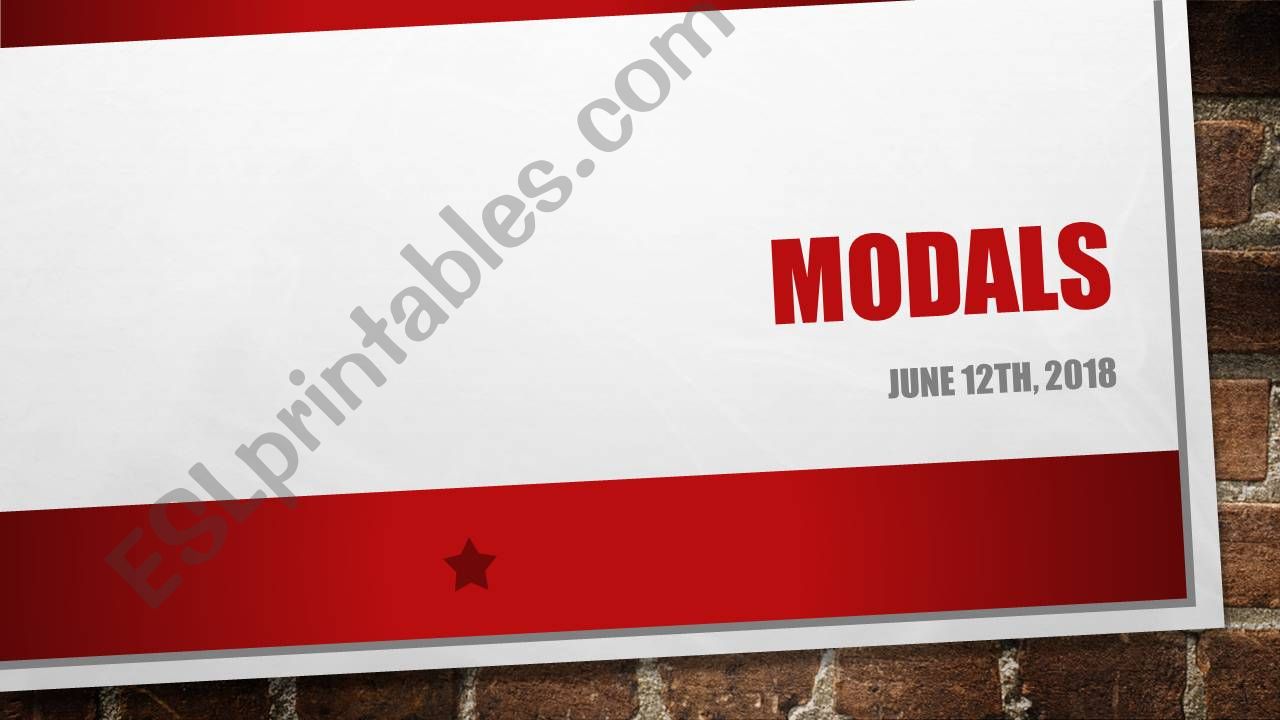 modal cant might and must powerpoint