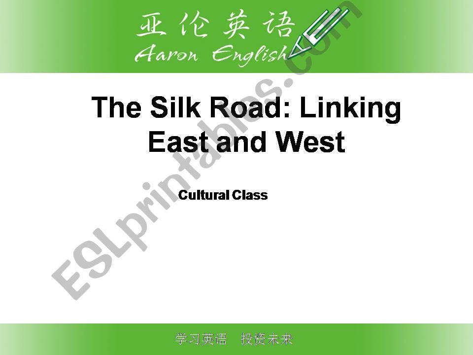 The Silk Road powerpoint