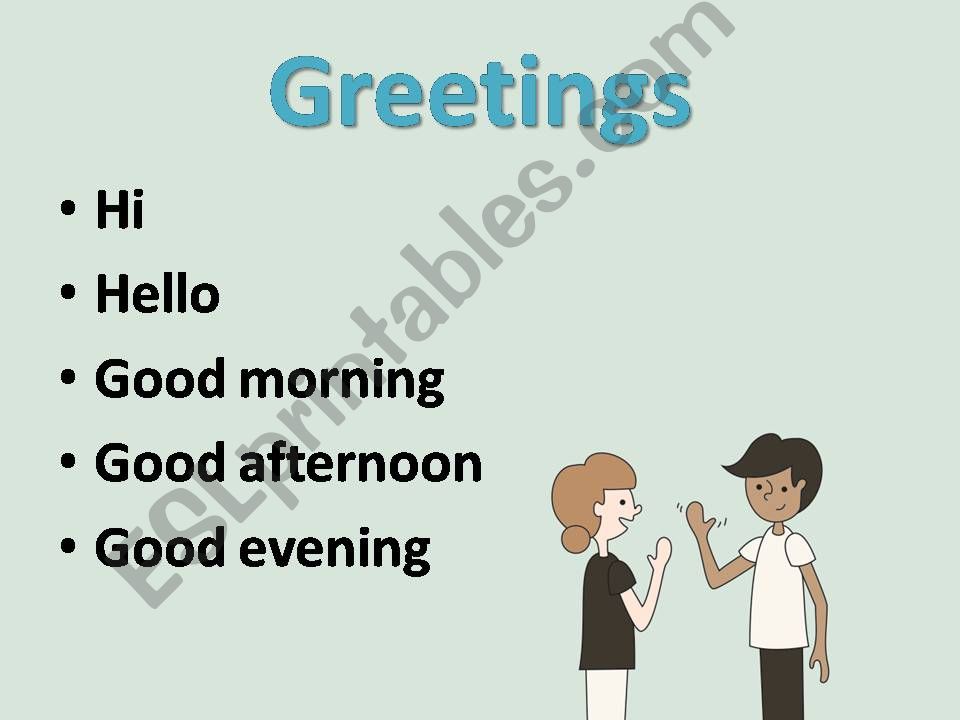 greetings powerpoint