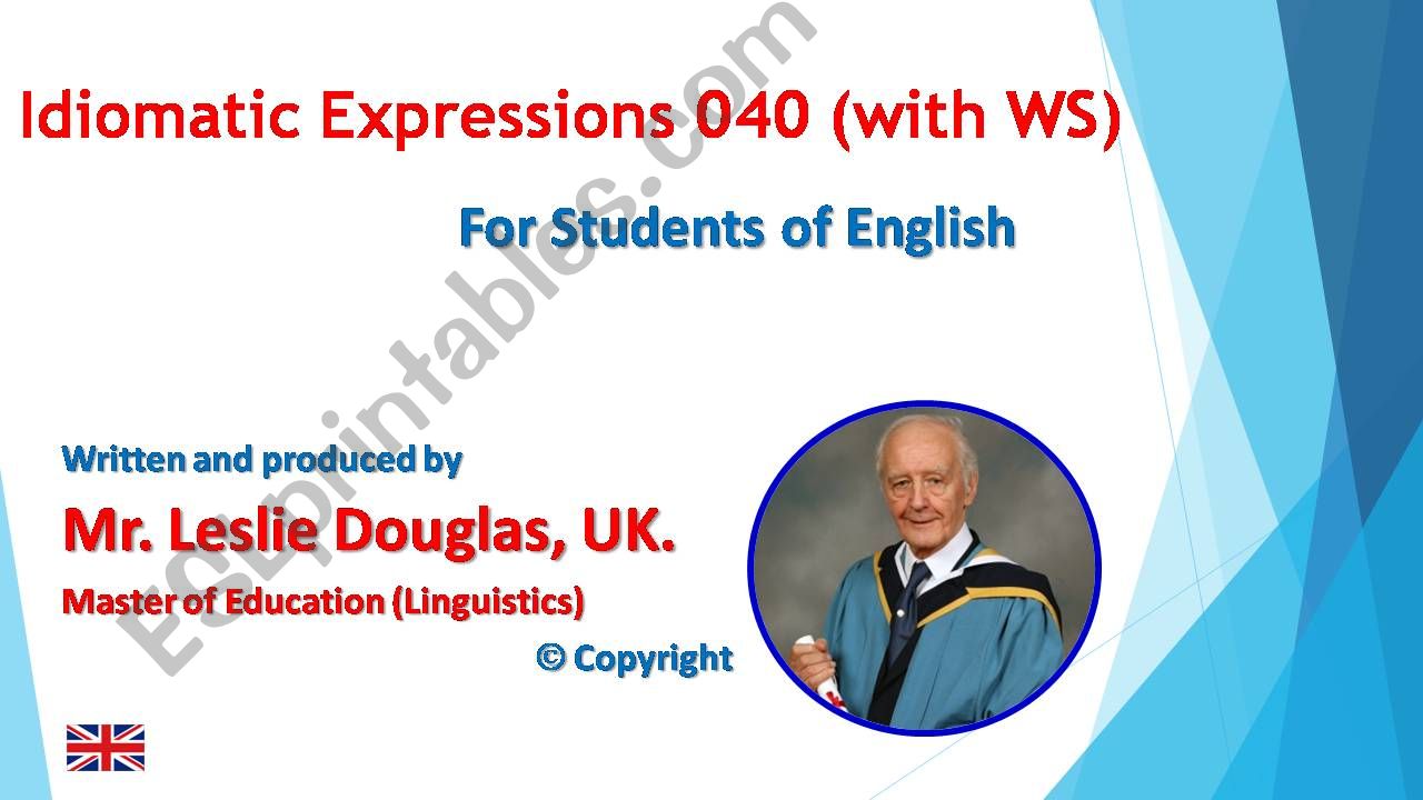 PPT 040 Idiomatic Expressions As clean as a Whistle with WS