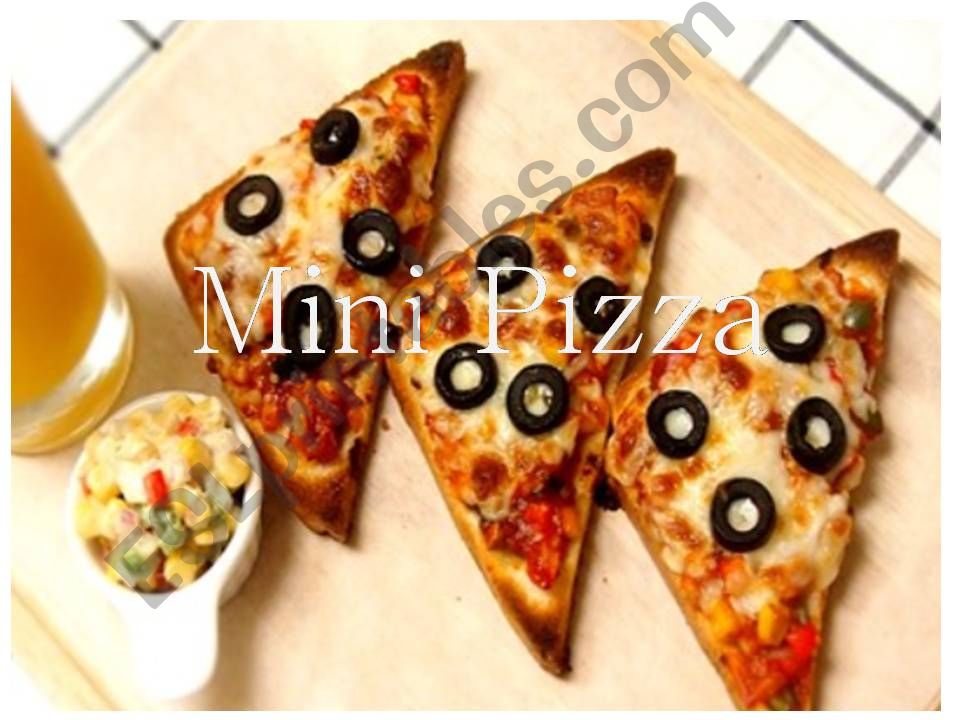 Making mini pizza  powerpoint