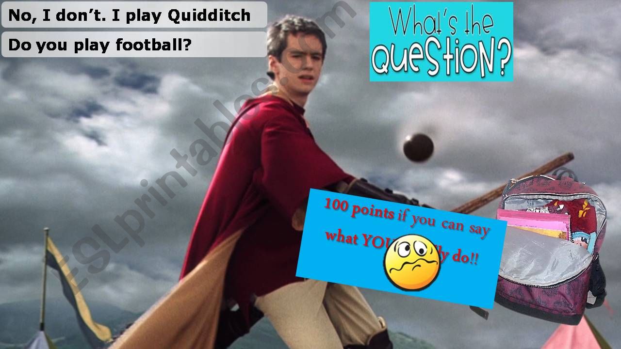 Harry Potter Whats the question? game -3 of 4