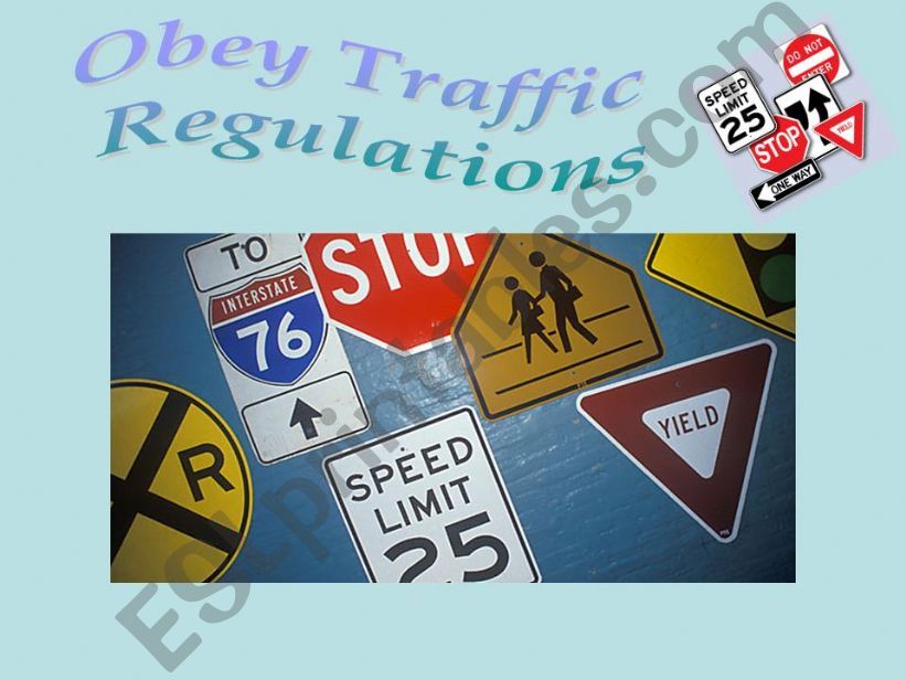 Traffic Regulation powerpoint