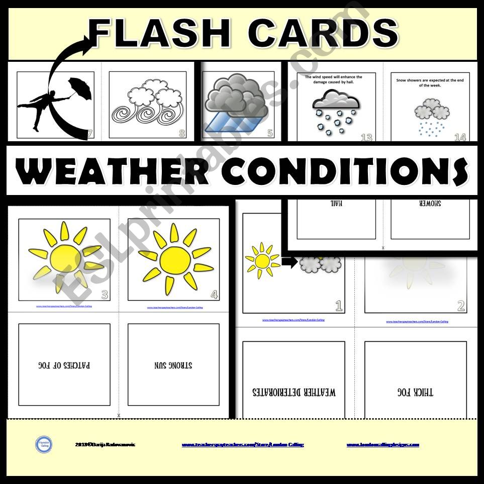 Weather Conditions  - Task Cards