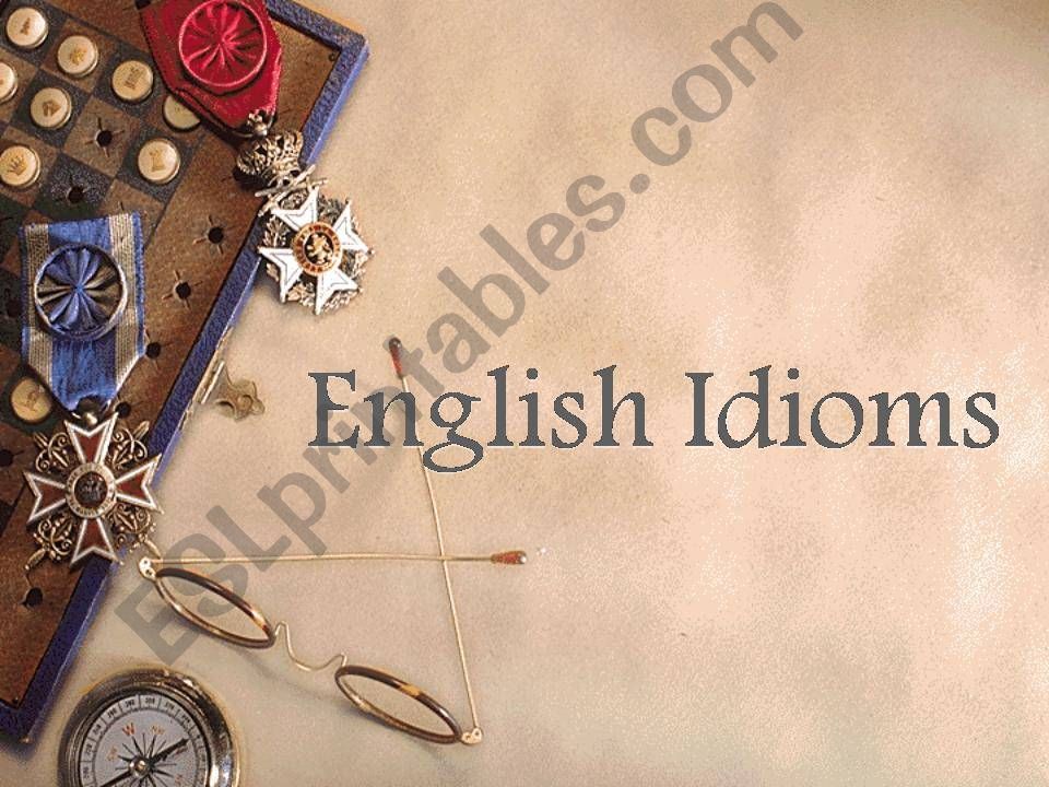 English idiom powerpoint