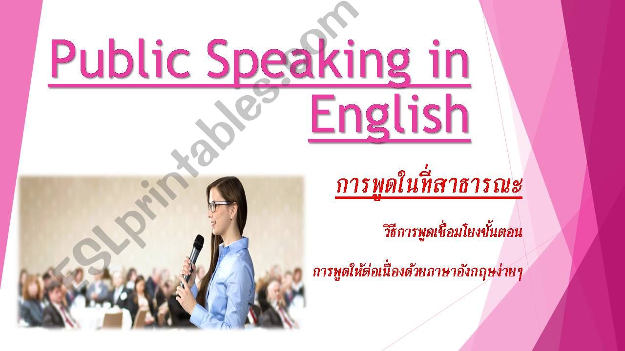 Public speaking powerpoint