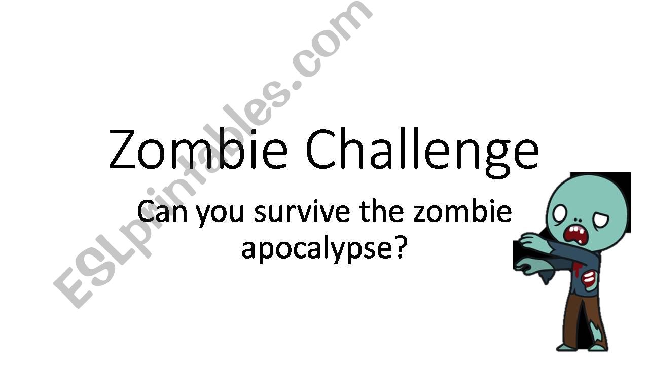 Zombie Challenge Series powerpoint