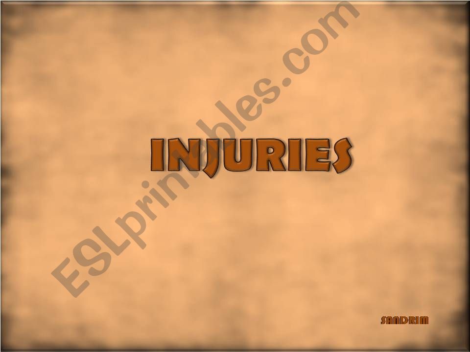 injuries powerpoint