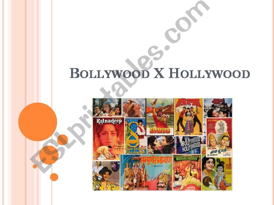 Bollywood X Hollywood powerpoint