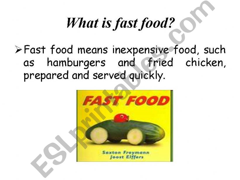 fast food powerpoint