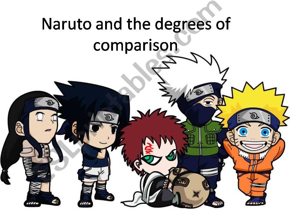 Comparison degrees with Naruto