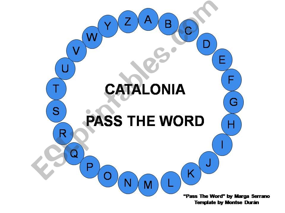 Catalonia - Pass the Word powerpoint