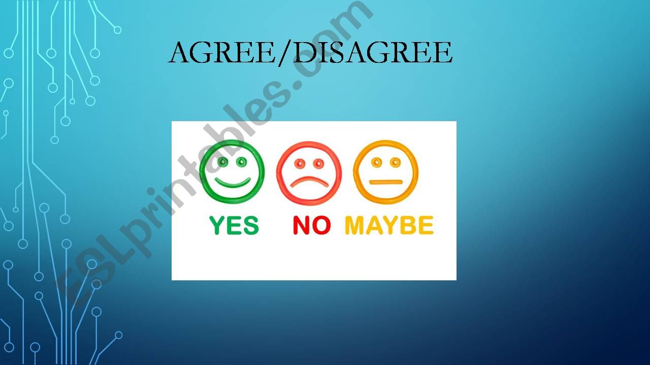 Agree/Disagree powerpoint