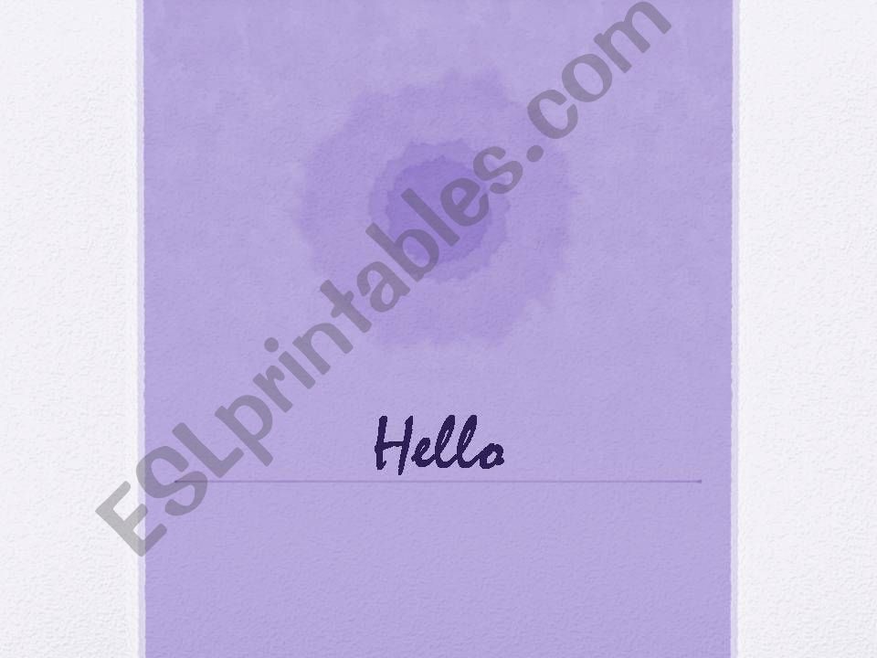 what your name  powerpoint