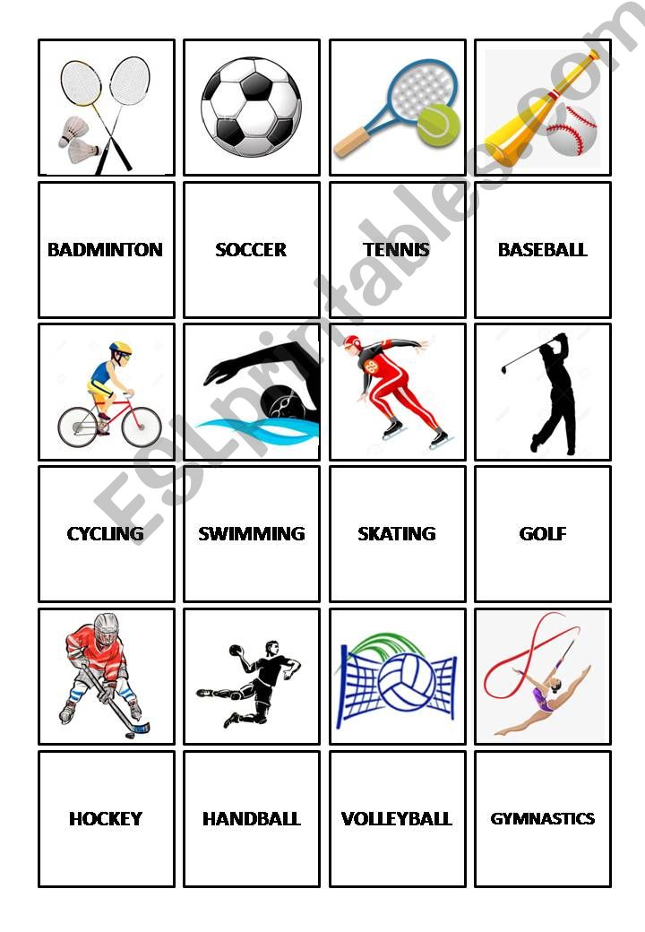 Sports Memory Game powerpoint