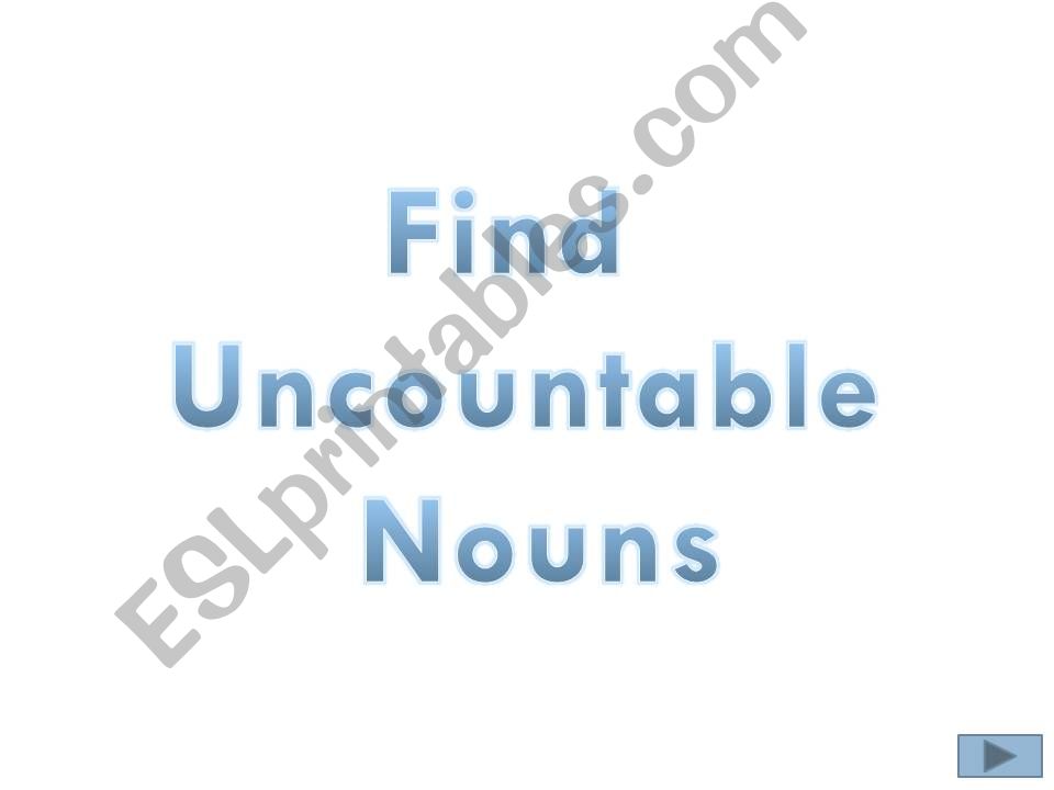 countable and uncountable nouns