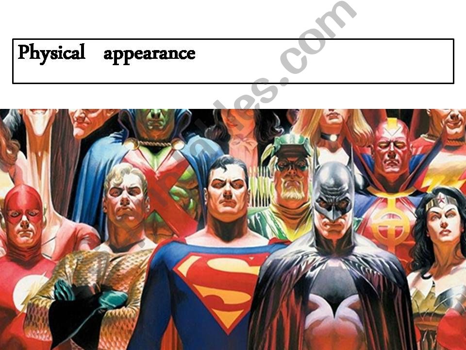 Physical appearance superheroes