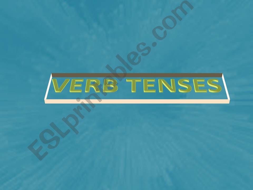 Verb Tenses powerpoint