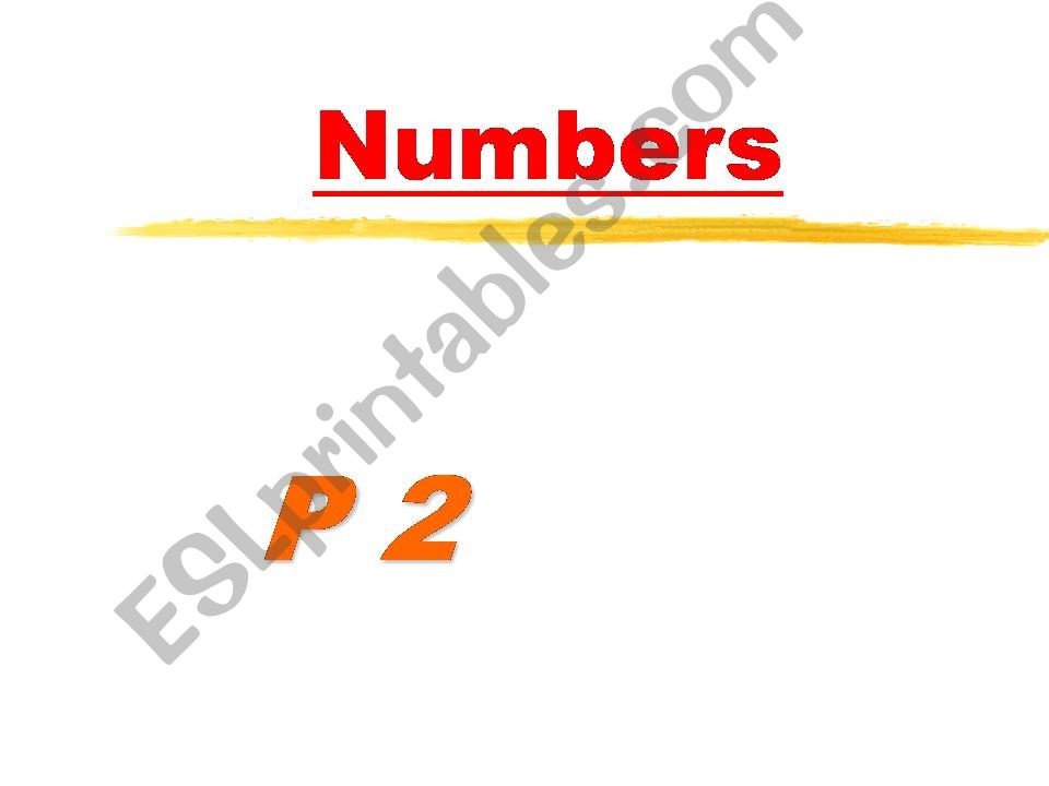 Numbers 1-10 early learners powerpoint