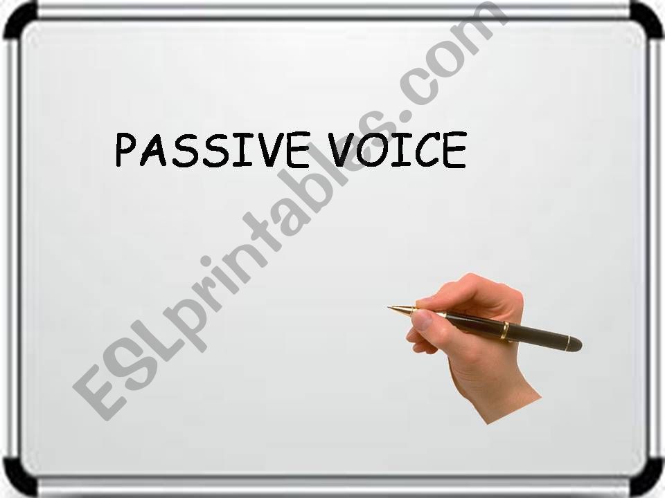 Passive Voice powerpoint